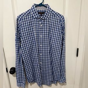 Ben Sherman Plaid Dress Shirt - Size 16 Neck 34/35 L